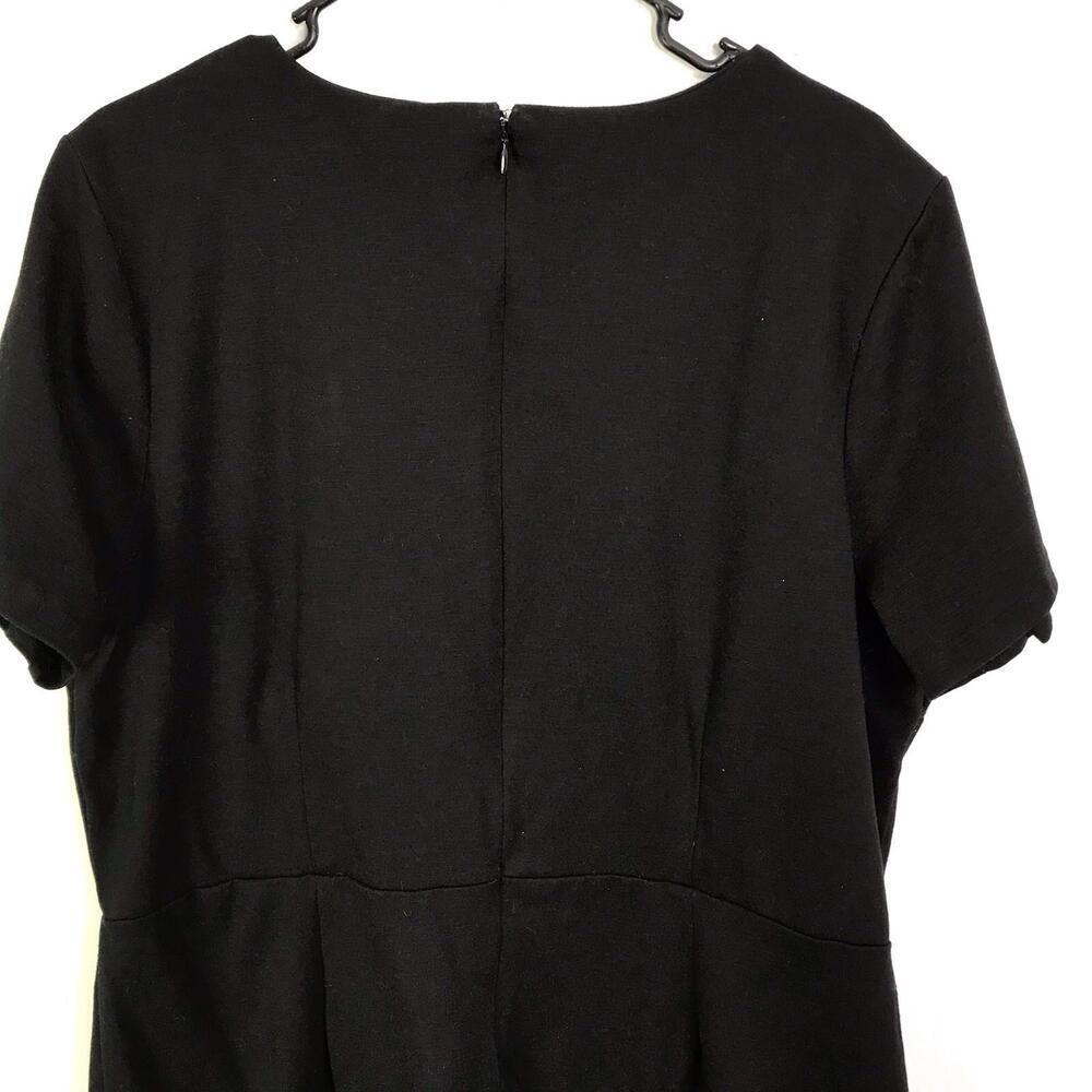 Old Navy Dress Womens XXL Tall Short Sleeve Knit Sheath Stretch Black Capsule - Picture 3 of 9